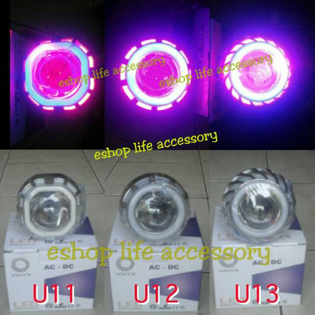 lampu utama headlamp led projie/projector Angel eye nmax vario 150 dll