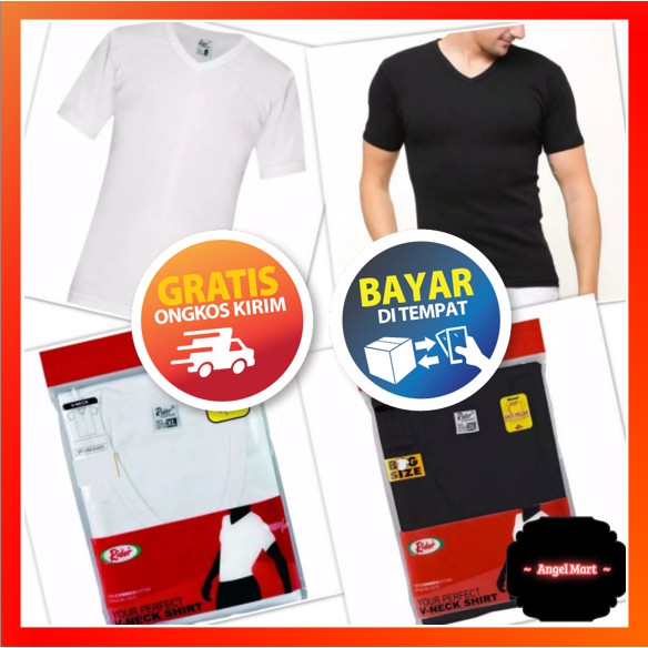 Oblong RIDER V Neck / Kaos Oblong RIDER V NECK PUTIH/WARNA V Neck / Kaos Dalam Pria V Neck VNeck
