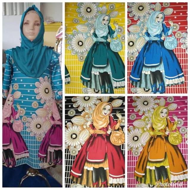 Gamis scuba anak khusus grosir