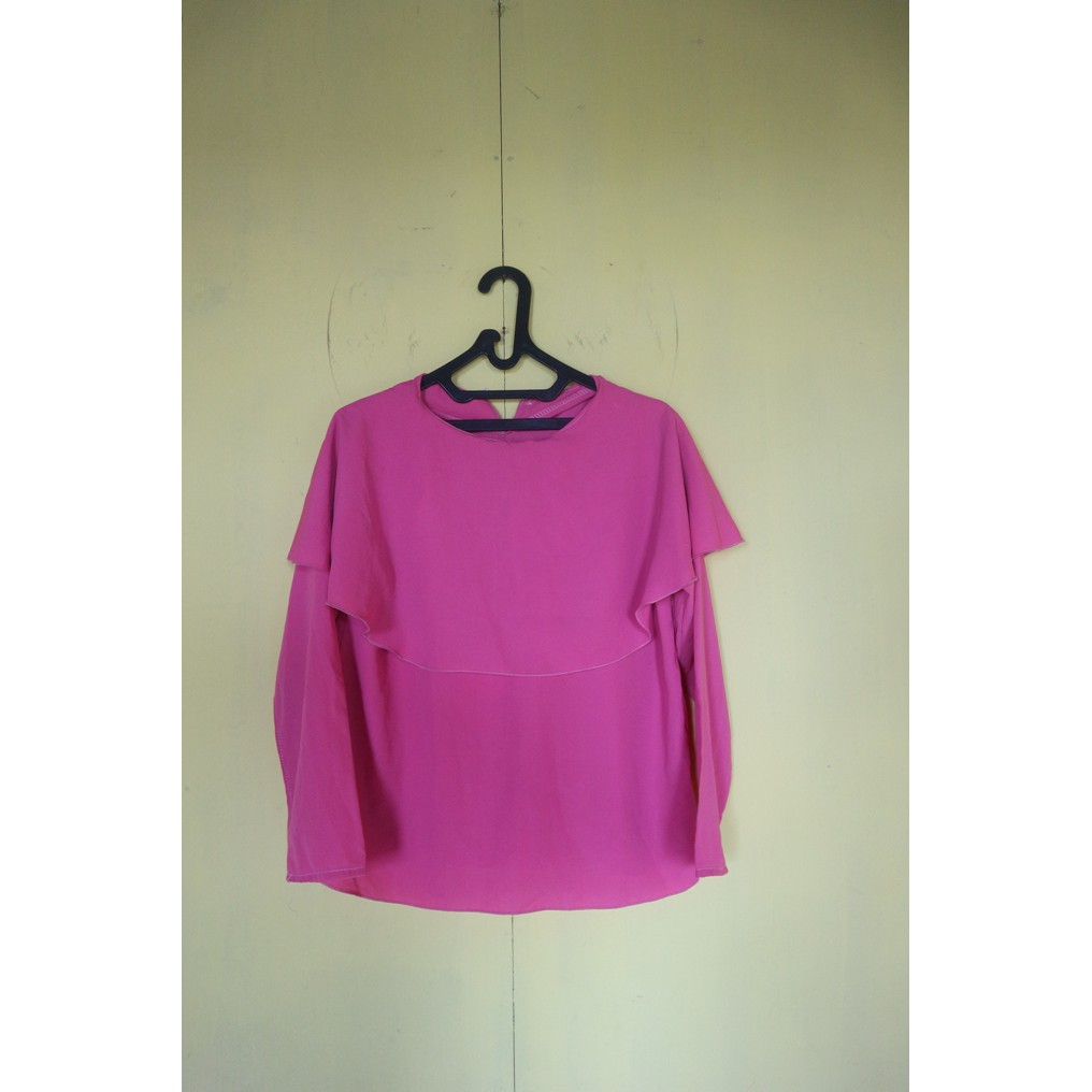 PRELOVED Blouse cape