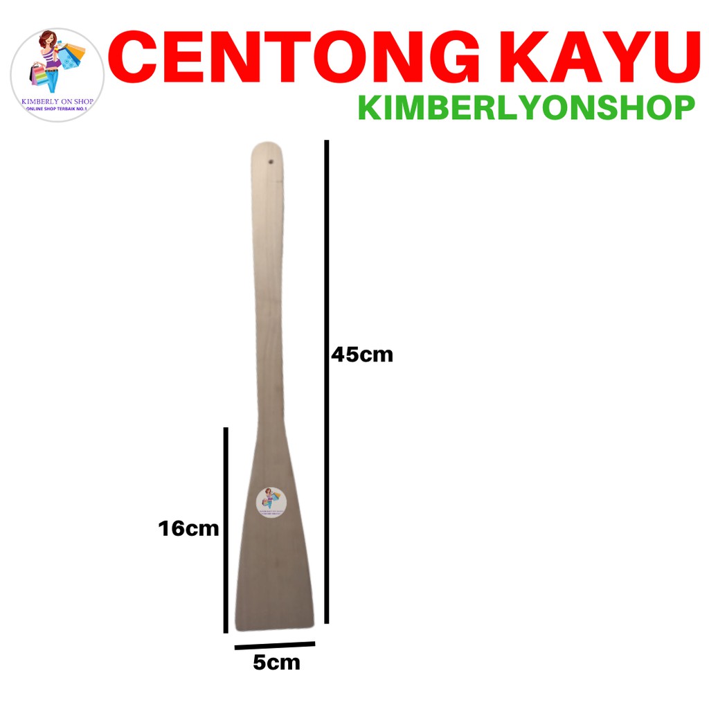 Centong Kayu Oval Sendok Nasi