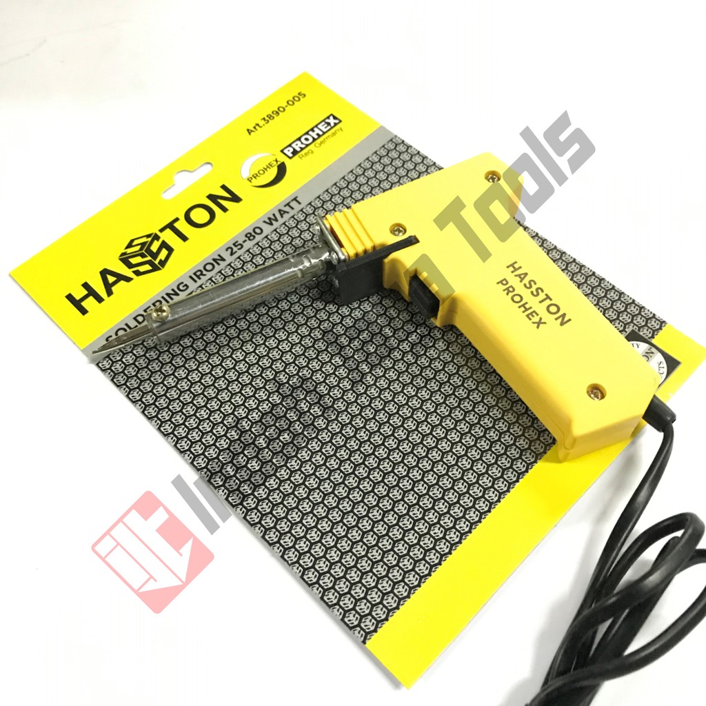 Solder Listrik 80 Watt Hasston PROHEX Ujung Lancip