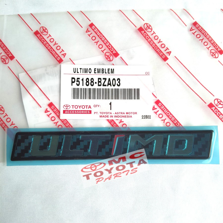 Emblem Logo ULTIMO Rush Type Ultimo P5188-BZA03