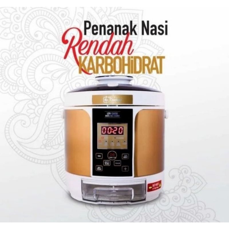 RB Rice Cooker RCL 04 Cooker Low Carbo RKL 98 Penanak Nasi Rendah Gula