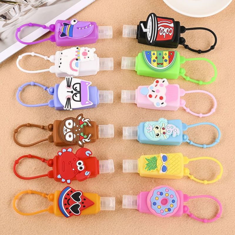 botol handsanitizer silicone gel motif anak