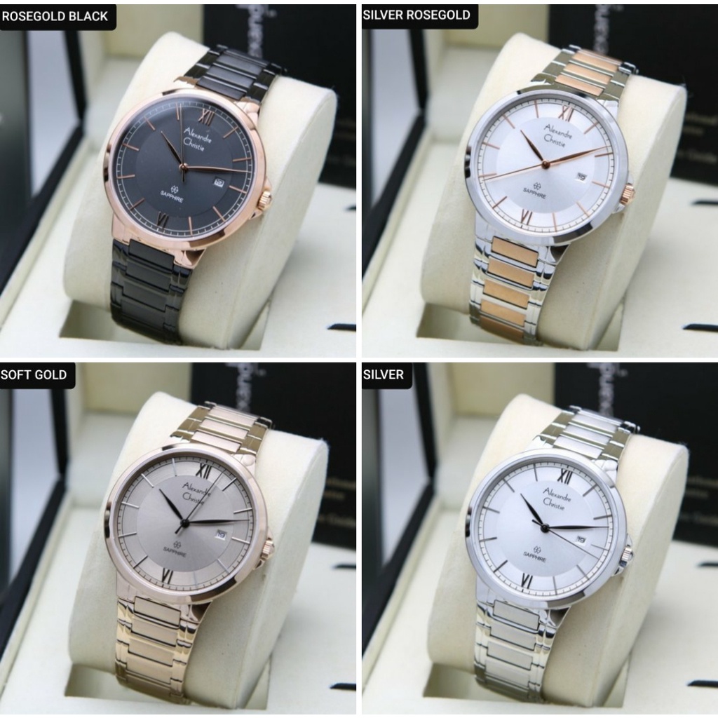 JAM TANGAN PRIA ALEXANDRE CHRISTIE AC8537 8537 SAPPHIRE. ORIGINAL