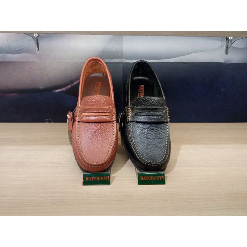WATCHOUT WV20066 SEPATU SLIPON Pria Full Kulit ORIGINAL