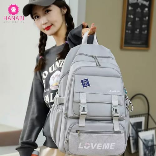 HANABI - Tas ransel sekolah LOVEME tas cewe remaja