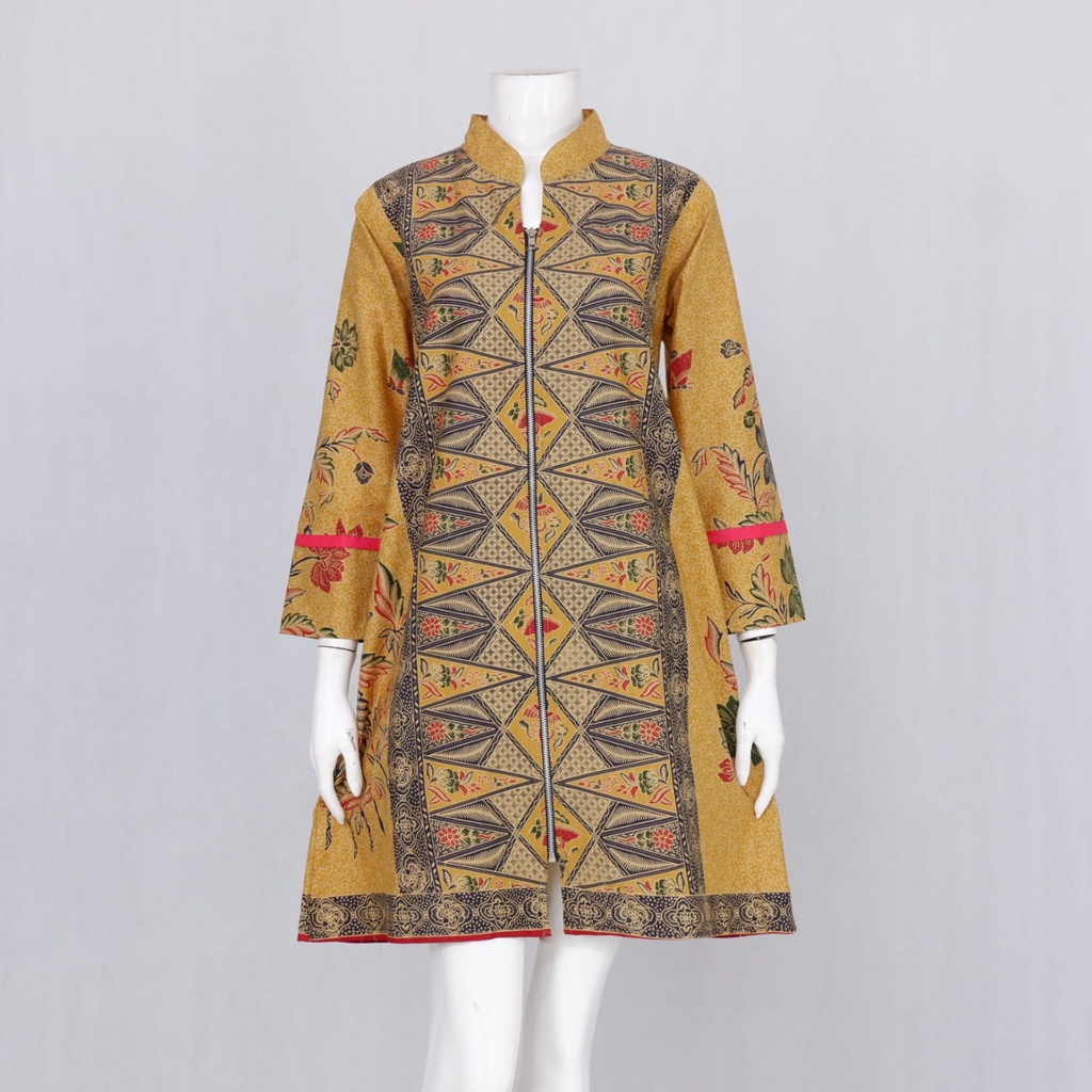 Tunik Nharu Batik Solo | Atasan Baju Kerja Wanita Busui Friendly