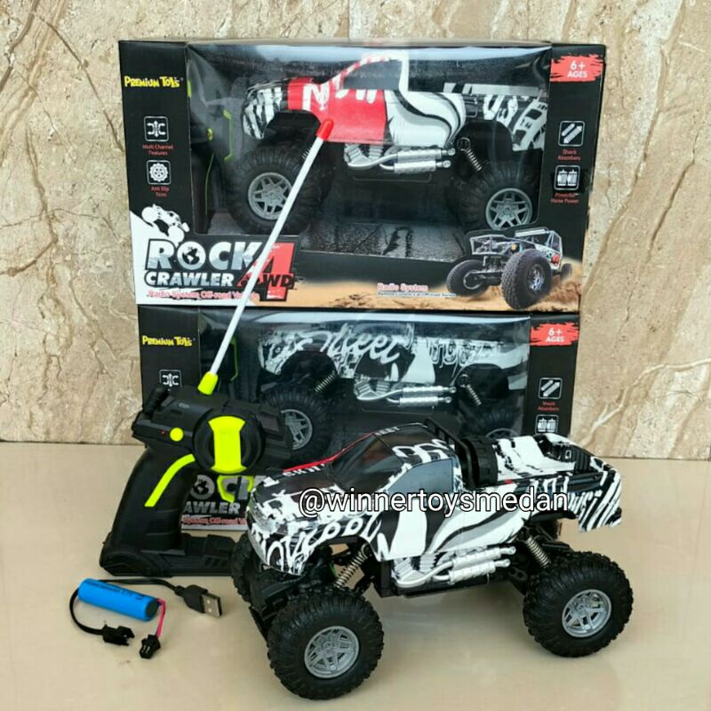 Mainan Mobil R/C Rock Crawler Pr17400 / Mobil Remote control (DOH)