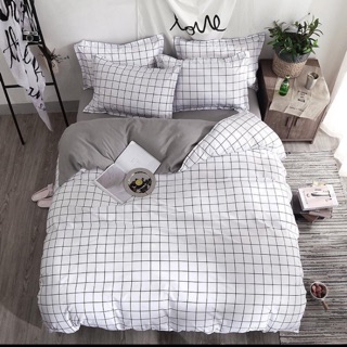  Sprei  motif  kotak bunga Shopee Indonesia