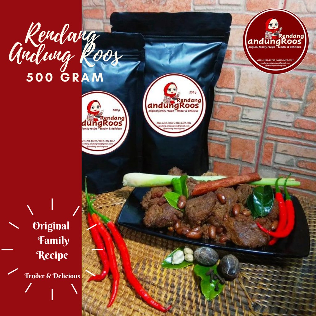 

Rendang Daging Andung Roos 500 gram