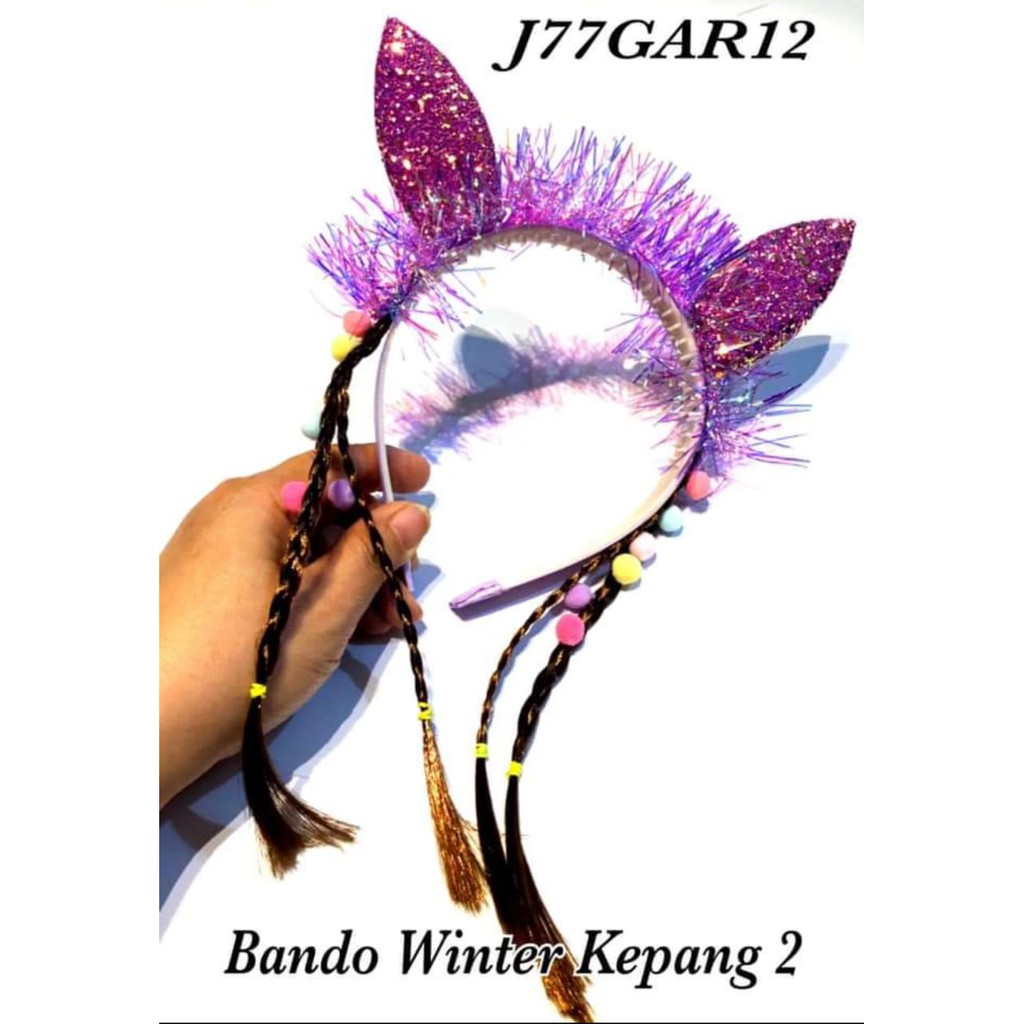 Bando  Gliter rambut Cantik Imut Lucu Tokopelanginicer