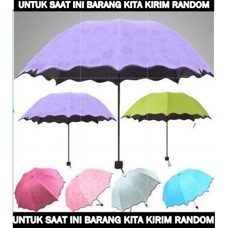 PAYUNG 3D LIPAT MAGIC POLOS WARNA WARNI / PAYUNG AJAIB