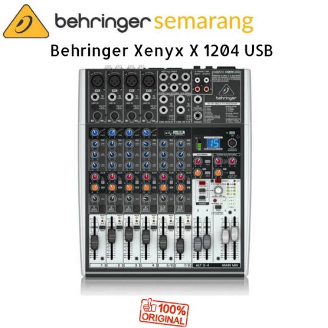 Behringer Xenyx X1204USB / X1204USB / X 1204 USB Mixer Audio