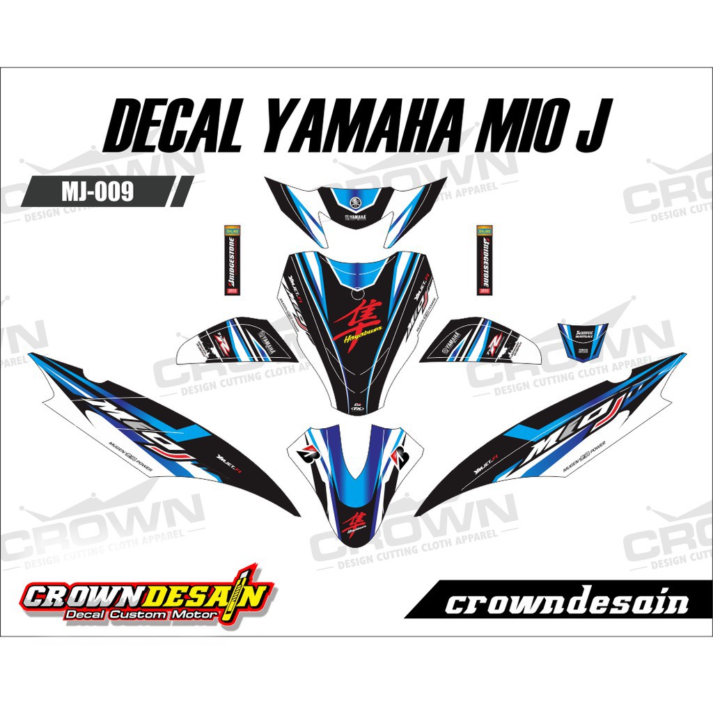 PROMO BARU Decal Sticker Yamaha Mio J Fullbody Sticker Decal Mio J Aksesoris Sticker Mio J BURUAN