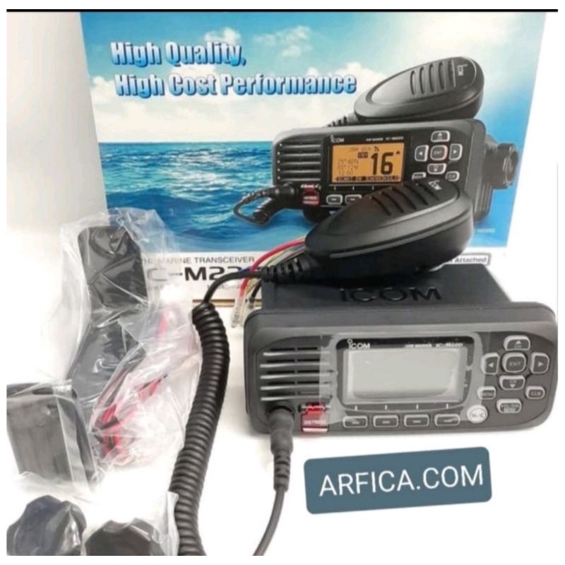 PAKET RIG MARINE ICOM IC-M220 VHF RADIO KAPAL RIG MARINE PLUS ANTENA SKY2 MARINE