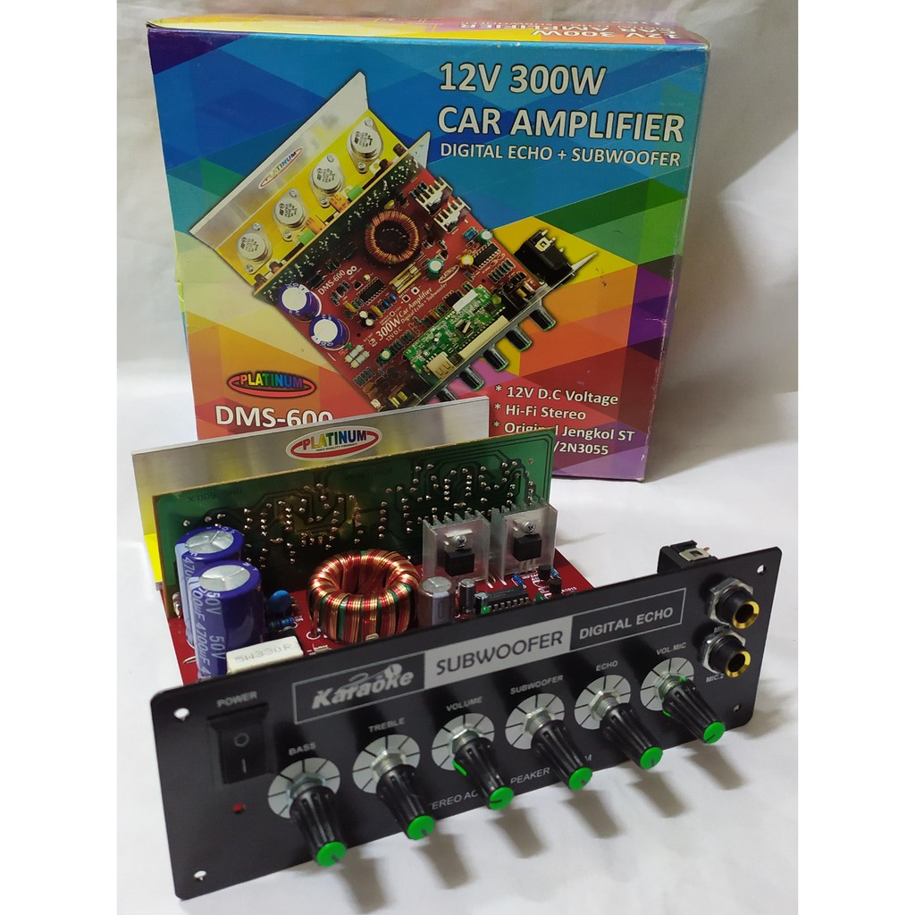 Jual Kit Platinum Audio Mobil DMS600 Car Amplifier Plus EchoSubwoofer