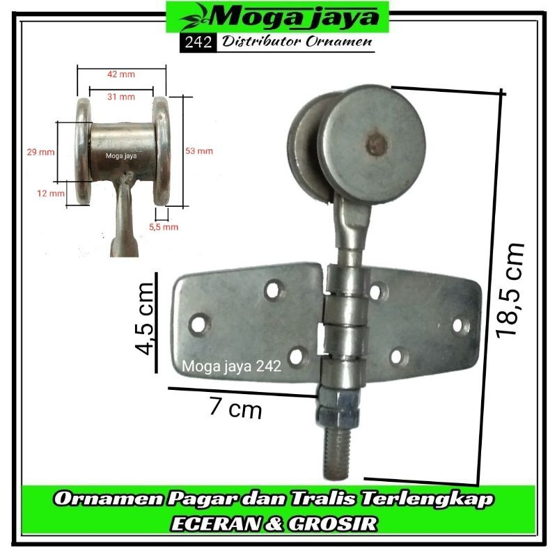 Jual Engsel Kupu Roda Atas Pintu Garasi Handerson Pintu Sliding Dan Lipat Ukuran Besar Indonesia 5931