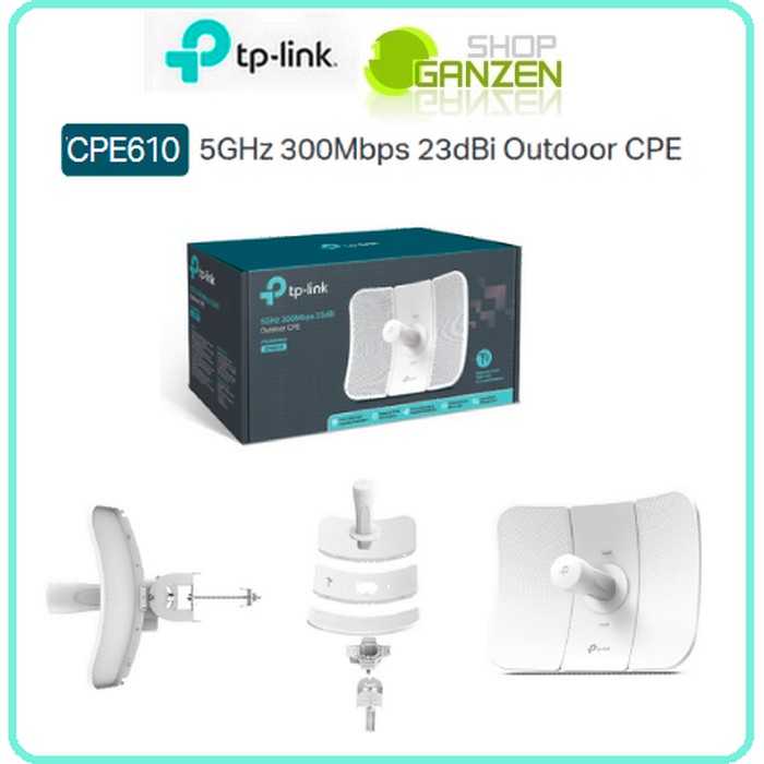 TP-Link CPE610 5GHz 300Mbps 23dBi Outdoor / TL-CPE610