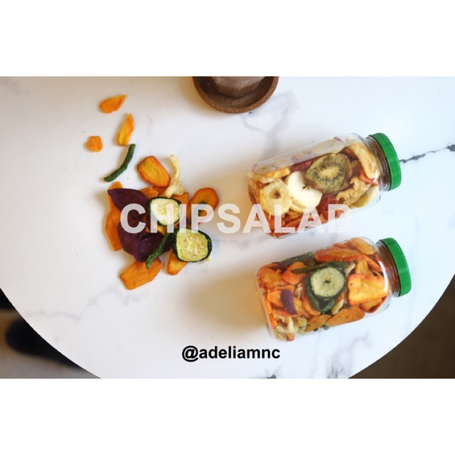 

Keripik sayur dan buah CHIPSALAD TOPLES BESAR