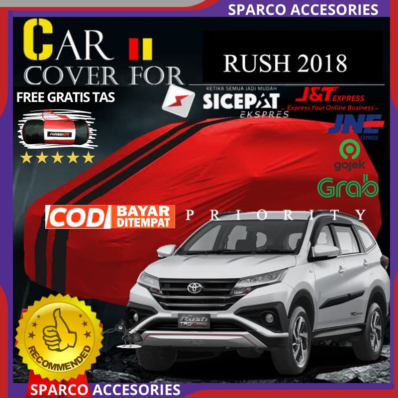COVER MOBIL ALL NEW RUSH TERIOS 2020 2019 SARUNG MOBIL ALL NEW RUSH TERIOS WATERPROOF ANTI AIR 1