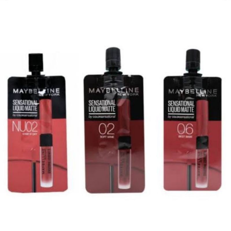 Maybelline Sensational Liquid Matte Lip Cream saset