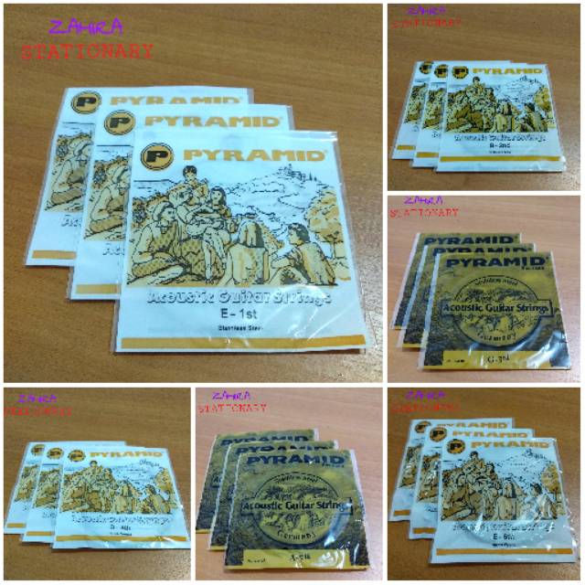 Senar Gitar Akustik Set Pyramid