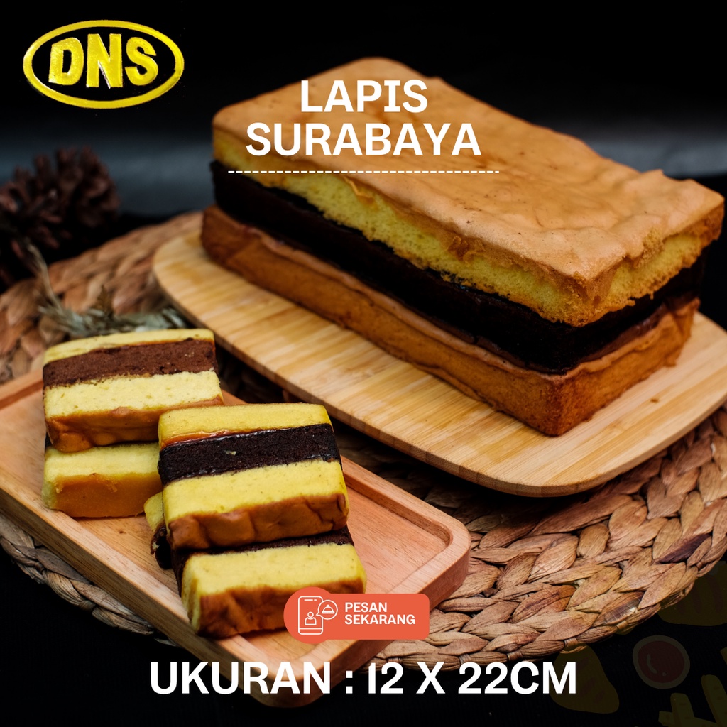 

Lapis Surabaya 12x22cm / Kue Lapis PREMIUM / Kue Lapis Surabaya Resep Nenek Moyang