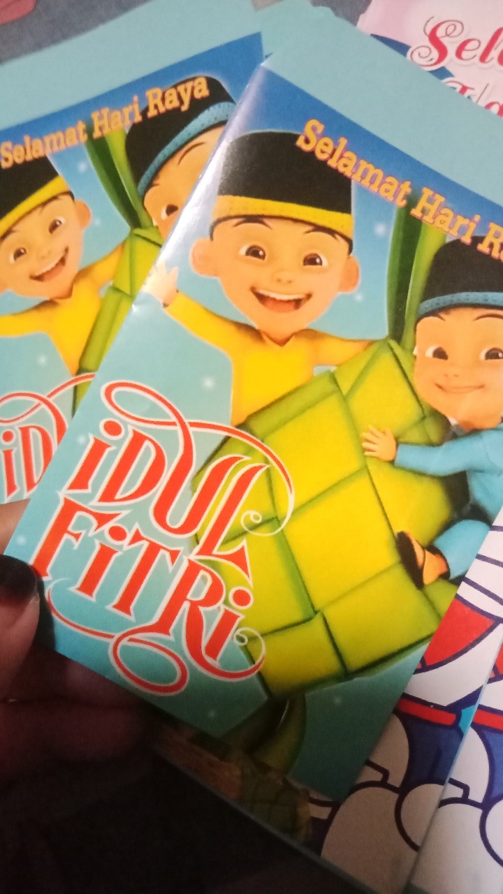 Amplop Angpao Lebaran Selamat Hari Raya Idul Fitri Ramadhan Anak Lucu Kecil Karakter Upin Ipin