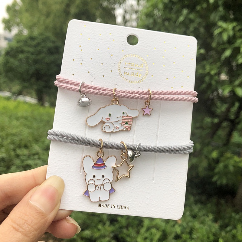 BRACELET COUPLE MAGNET 2PCS GELANG PASANGAN SAHABAT WANITA MAGNET COUPLE BUNNY GP