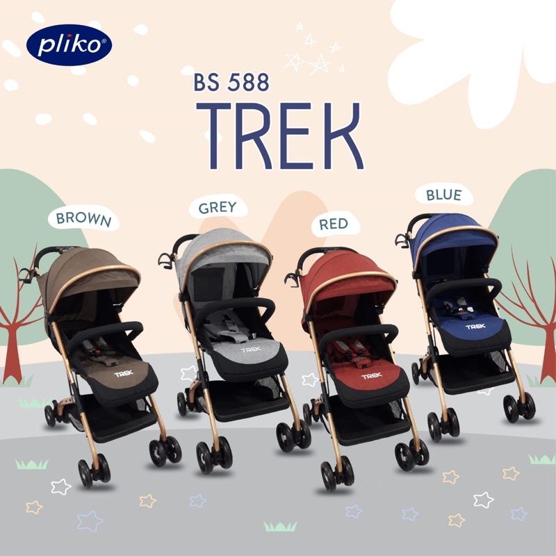 BABY STROLLER KERETA DORONG BAYI PLIKO TREK BS-588 / BS588 / BS 588