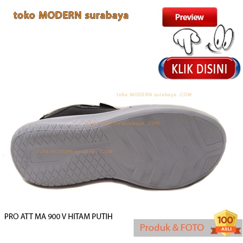 PRO ATT MA 900 V HITAM PUTIH sepatu anak sekolah sepatu sneaker velcro