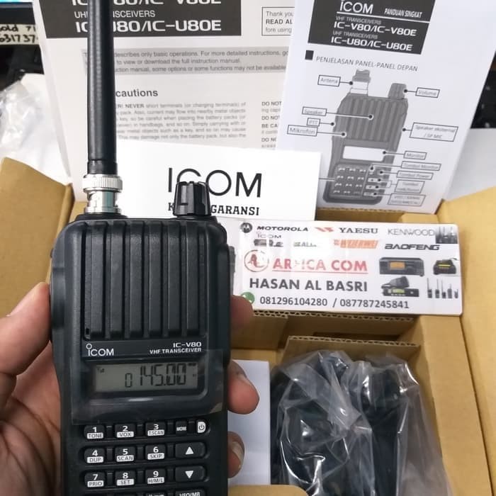 JUAL HT ICOM IC-V80 GARANSI RESMI ORIGINAL MURAH