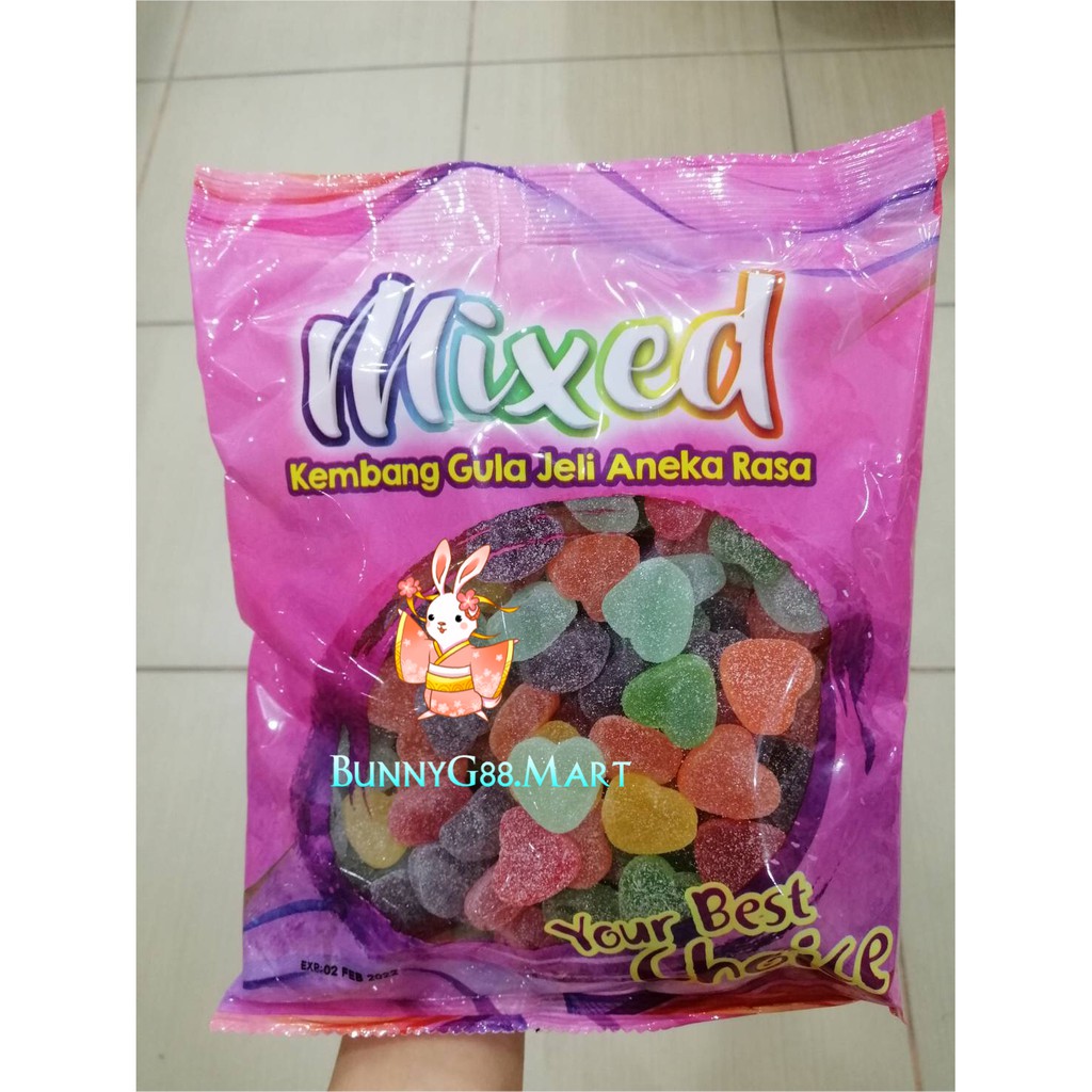 

WAISUN MIXED PASTILLES 1KG/KEMBANG GULA JELI ANEKA RASA/PERMEN JELLY MALAYSIA/JELLY KILOAN