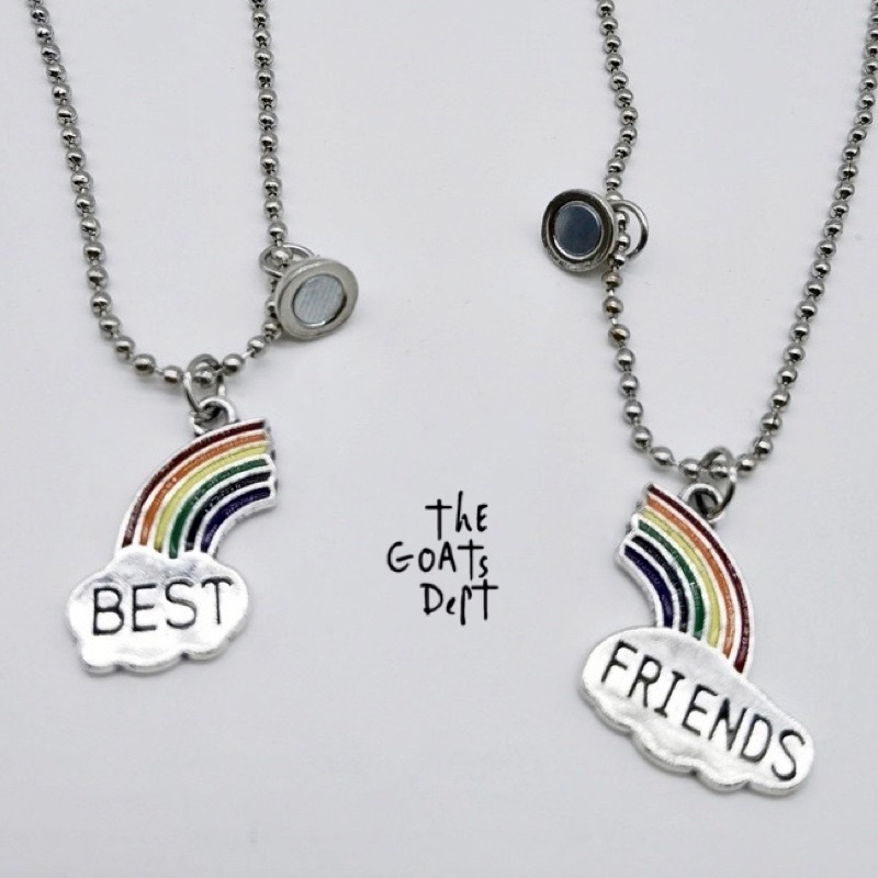 The Goats Dept - Bestfriend Rainbow Magnet Necklace Original / Kalung Pelangi Persahabatan Best Frie