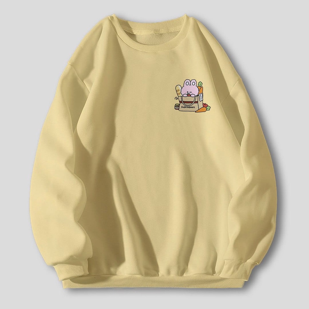 RABBIT SHOPPING SWEATER WANITA TEBAL SIZE M - XXL / SWEATER WANITA TEBAL