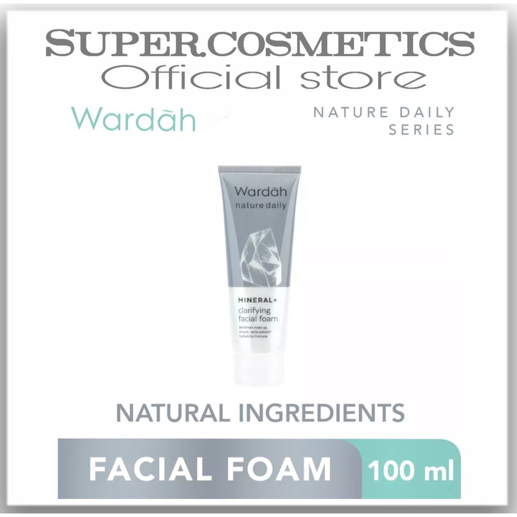 Wardah Nature Daily Mineral+ Clarifying Facial Foam 60ml