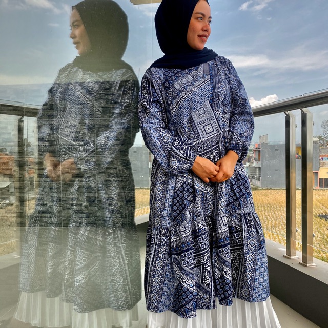 midi dress batik