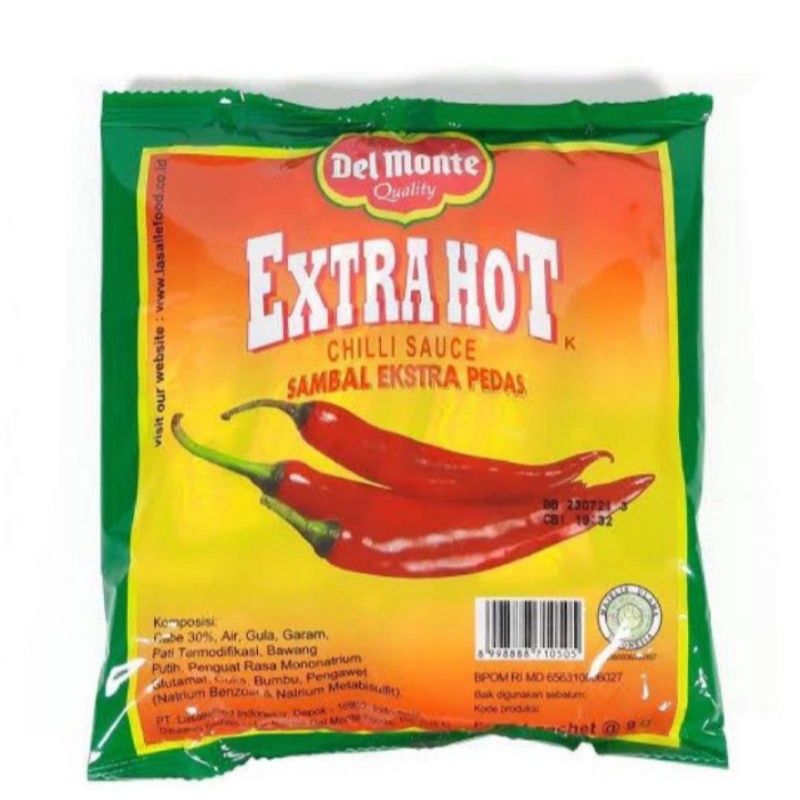 

Saos Sambal Del monte Extra Hot Saset 1 Pack