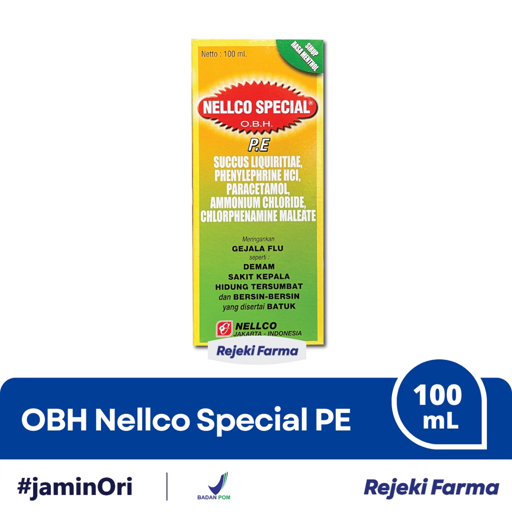 Jual OBH Nellco Special isi 100ml Obat Flu Batuk Nelco 100 ml O.B.H