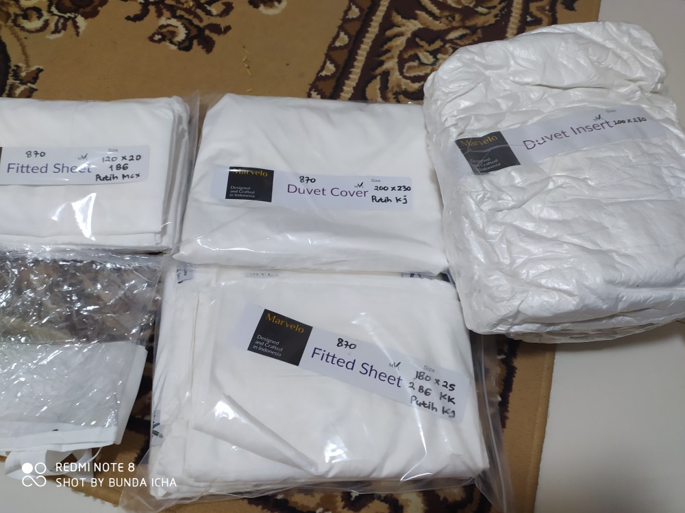 Bedcover Duvet Sprei Set King Koil  Katun Jepang By Marvelo
