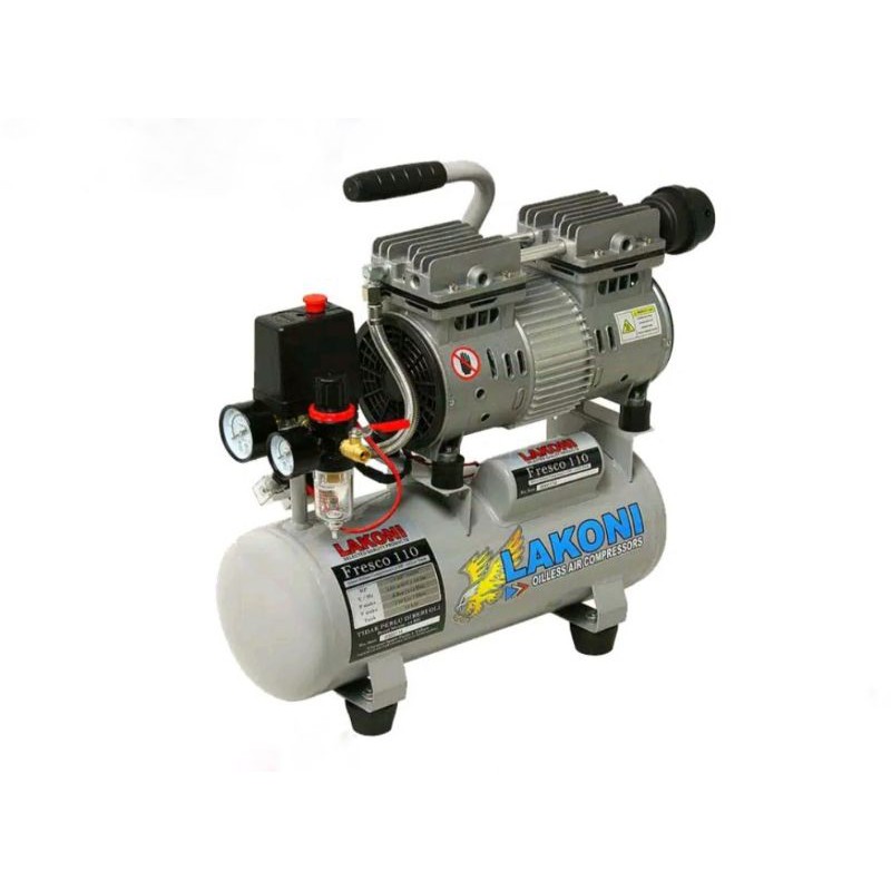 LAKONI KOMPRESOR FRESCO 110 X. OILLESS SILENT. air compressor. kompresor angin tanpa oli
