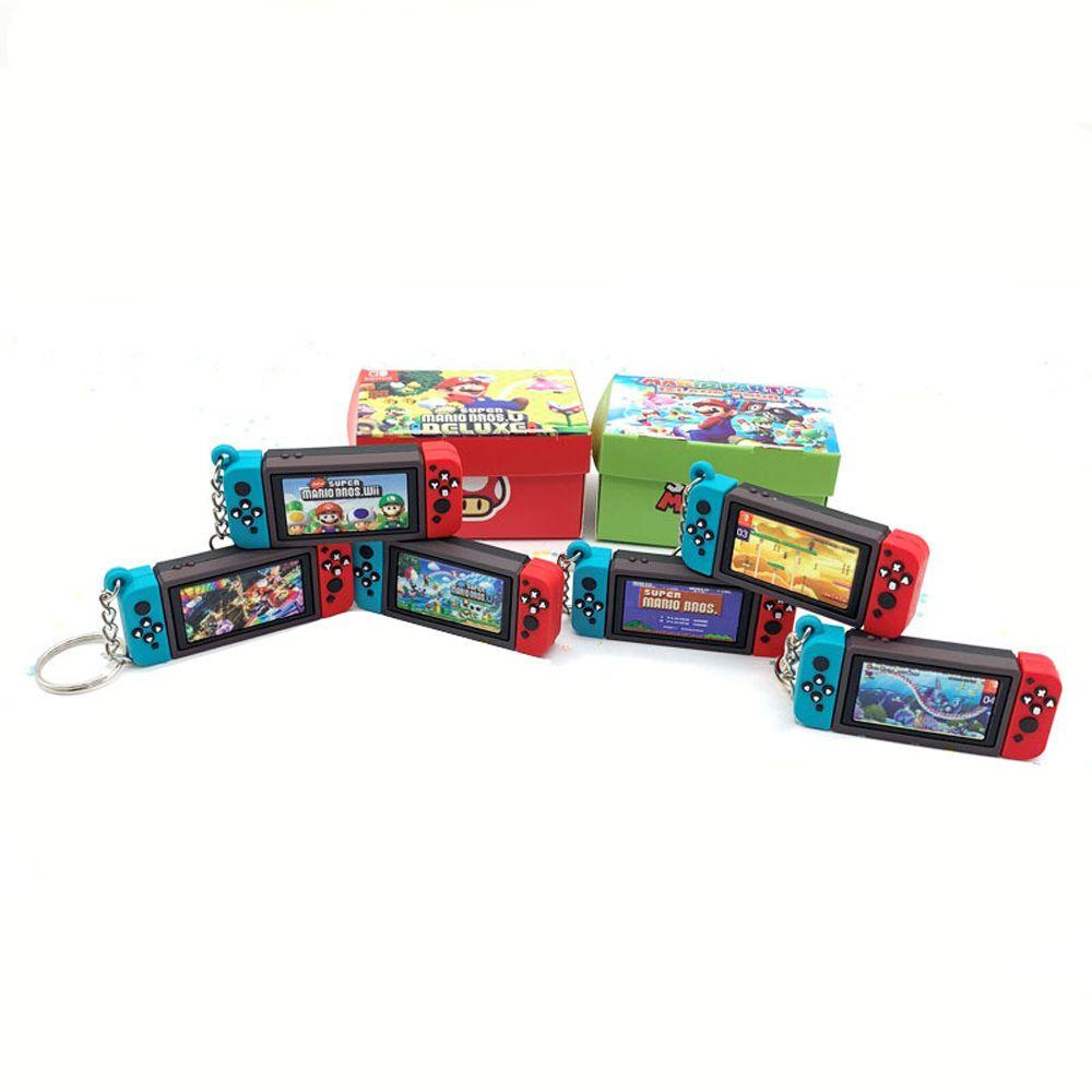 Needway   Super Mario Gantungan Kunci Koleksi Model Figure Mainan Action Figure Hadiah Anak Mario Key Rings