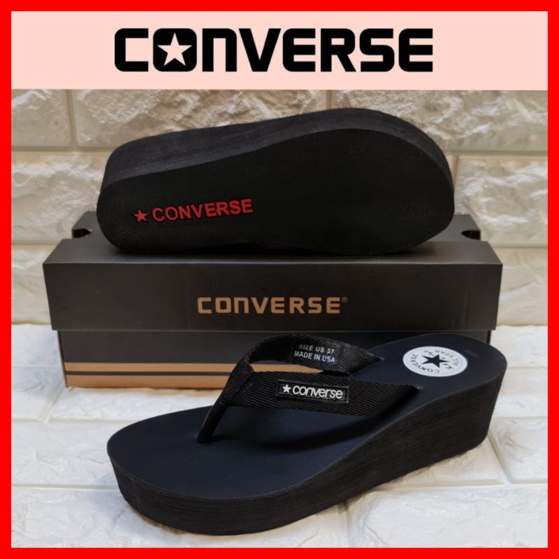 SANDAL WANITA RINGAN / SANDAL WEDGES CONVERSE_CEWEK HAK TINGGI / SENDAL JEPIT KASUAL PEREMPUAN / SANDAL JALAN SANTAI PROMO
