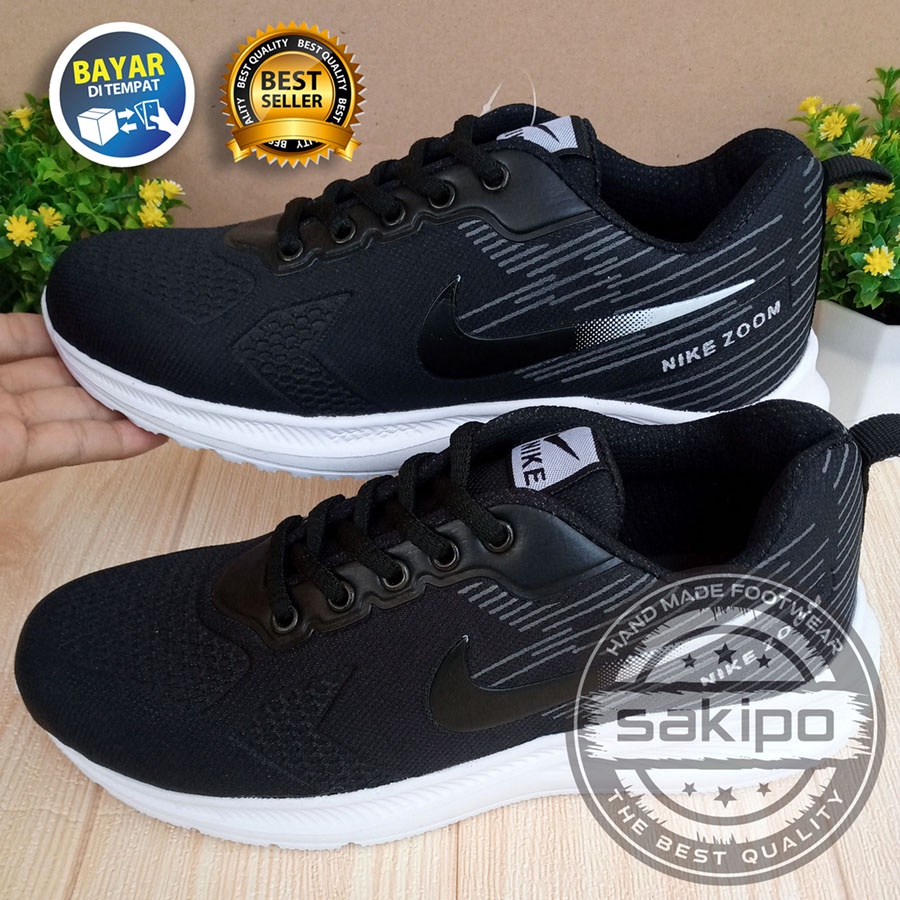 PROMO 7.7 !! SEPATU SEKOLAH HITAM SOL PUTIH RINGAN DIPAKAI / SEPATU SEKOLAH HITAM BERTALI / SEPATU SNEAKERS HANGOUT KERJA SENAM OLAHRAGA AEROBIK / SAKIPO