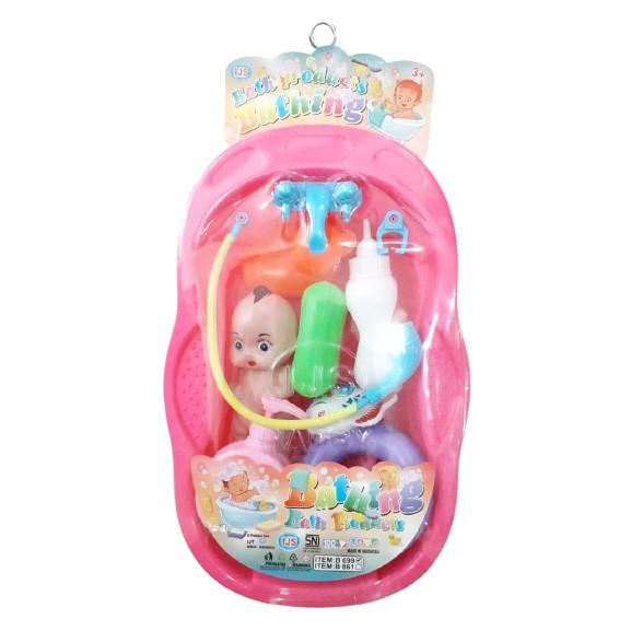 Mainan anak Bathing bath tub toy / mainan bak mandi boneka bayi / mainan anak perempuan Lucu