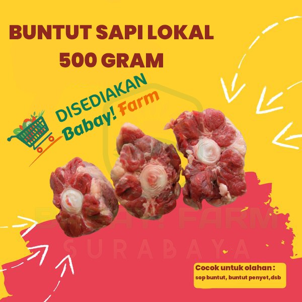 

Daging Buntut Sapi / Oxtail Beef 500 gr
