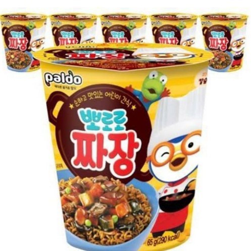 BAYI-BUBUR-SEREAL- PORORO NOODLE JAJANGMYEON JJANGMYEON MIE CUP KOREA ANAK ANAK 65GRAM -SEREAL-