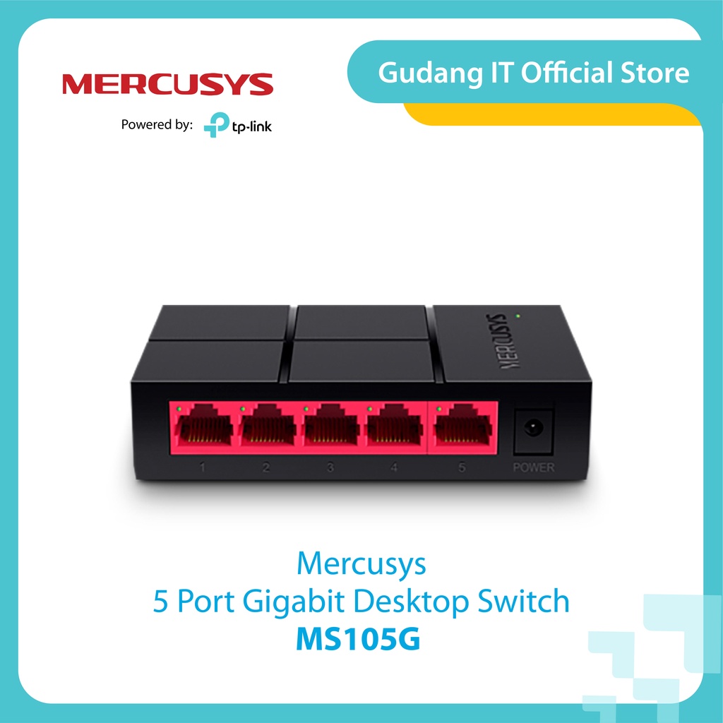 MERCUSYS MS105G - 5-Port Gigabit Desktop Switch